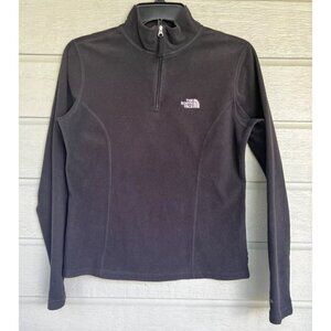 The North Face Womens TKA Glacier Quarter Zip Jacket Size Small Black